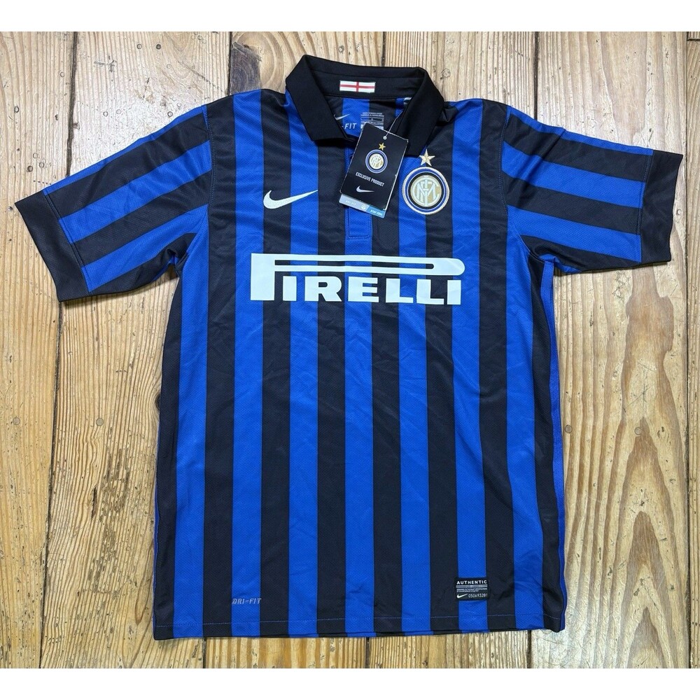Nike 2011 - 2012 Inter Milan Home Soccer Jersey NWT Youth Large Blue/Black